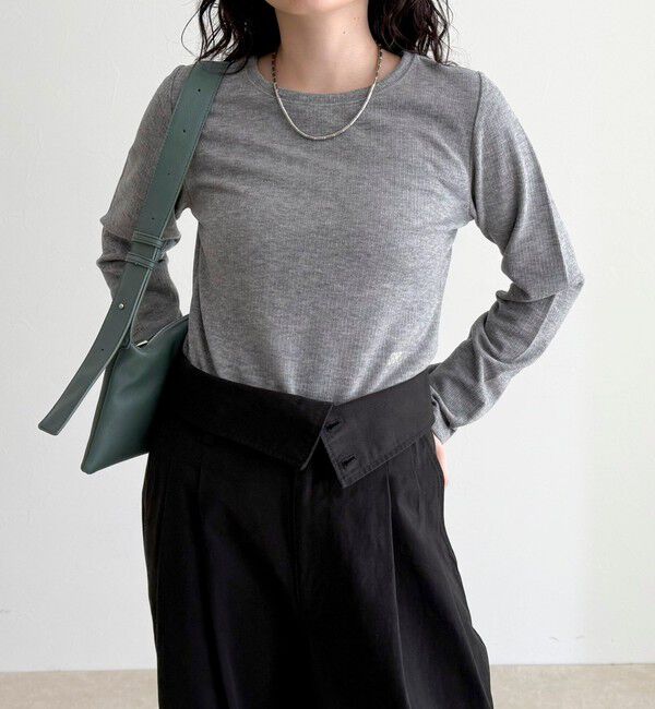 fredy emue「起毛テレココンパクトプルオーバー」|Tシャツ・カットソー|グレー