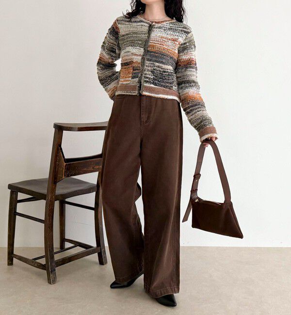 fredy emue「ツイードボーダーカーディガン」|カーディガン|