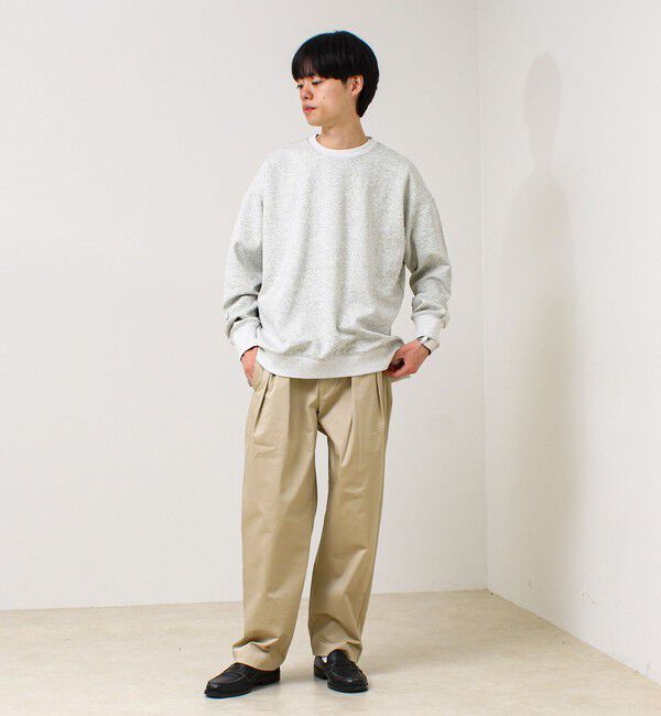 GLOSTER「星穴ネップボンディング クルーネックスウェット」|スウェット・ジャージ|