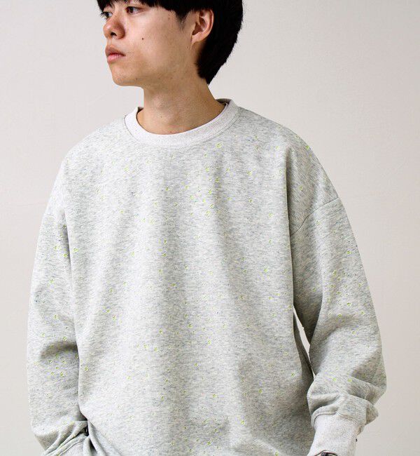 GLOSTER「星穴ネップボンディング クルーネックスウェット」|スウェット・ジャージ|