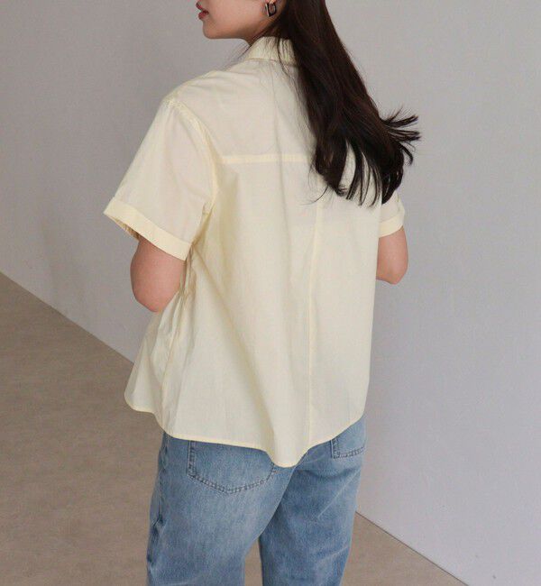 fredy emue「シャーリング半袖シャツ」|シャツ・ブラウス|