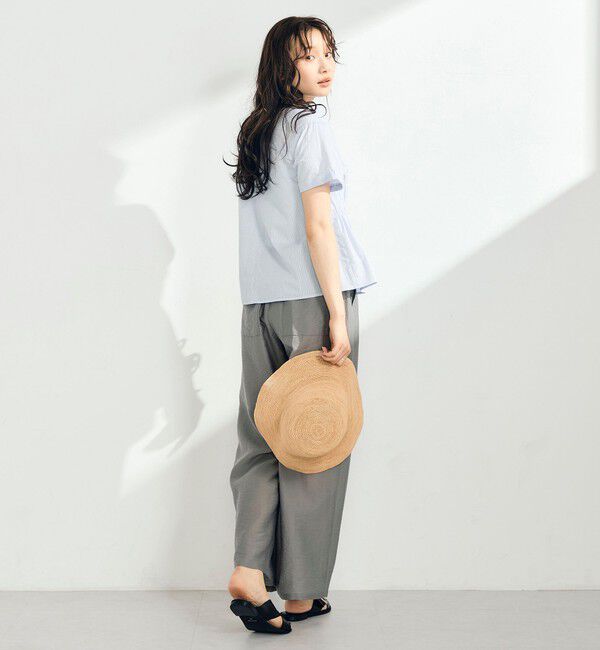 fredy emue「シャーリング半袖シャツ」|シャツ・ブラウス|