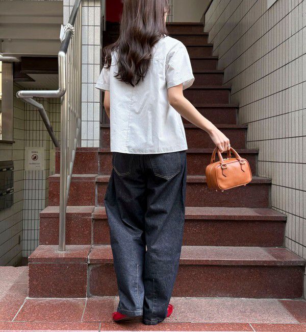 fredy emue「シャーリング半袖シャツ」|シャツ・ブラウス|