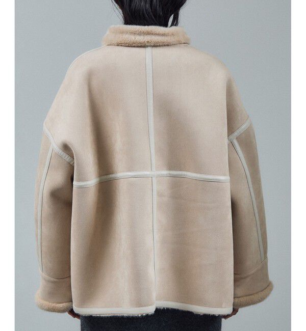 SALON adam et rope'「【WEB限定】フェイクムートンショートコート」|その他|