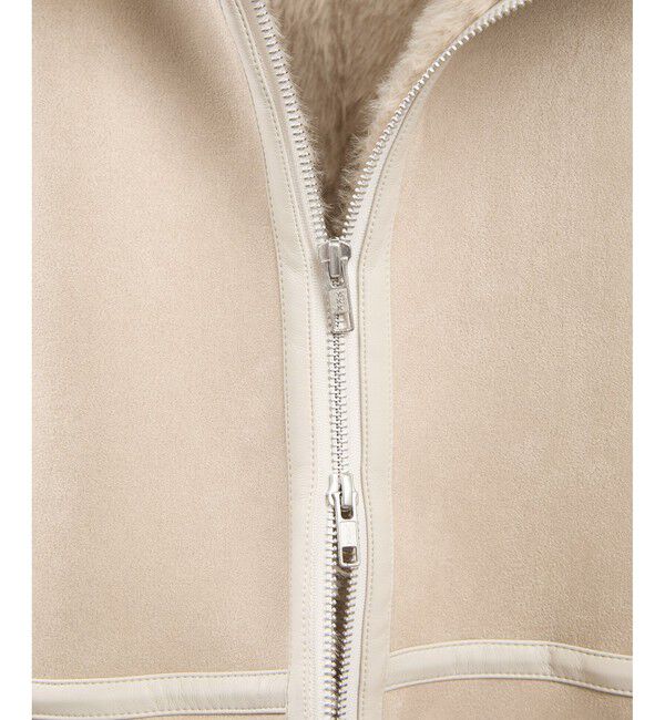 SALON adam et rope'「【WEB限定】フェイクムートンショートコート」|その他|