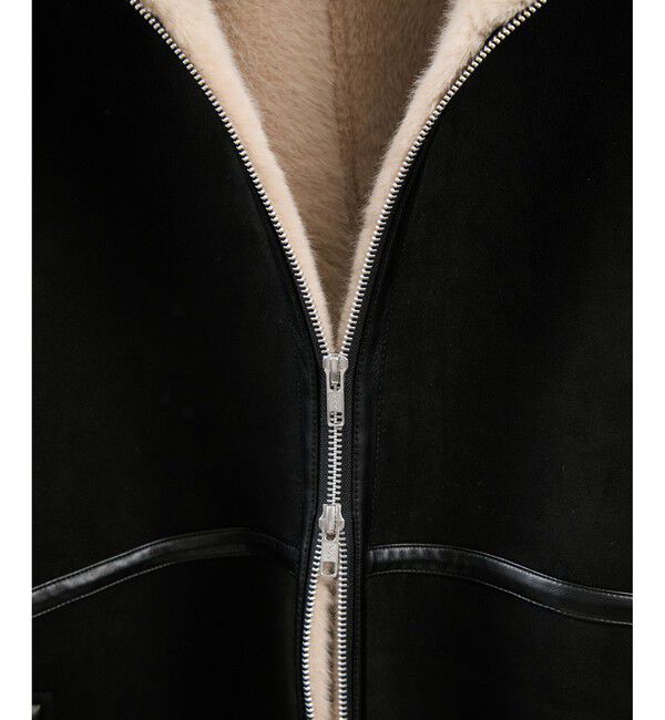 SALON adam et rope'「【WEB限定】フェイクムートンショートコート」|その他|