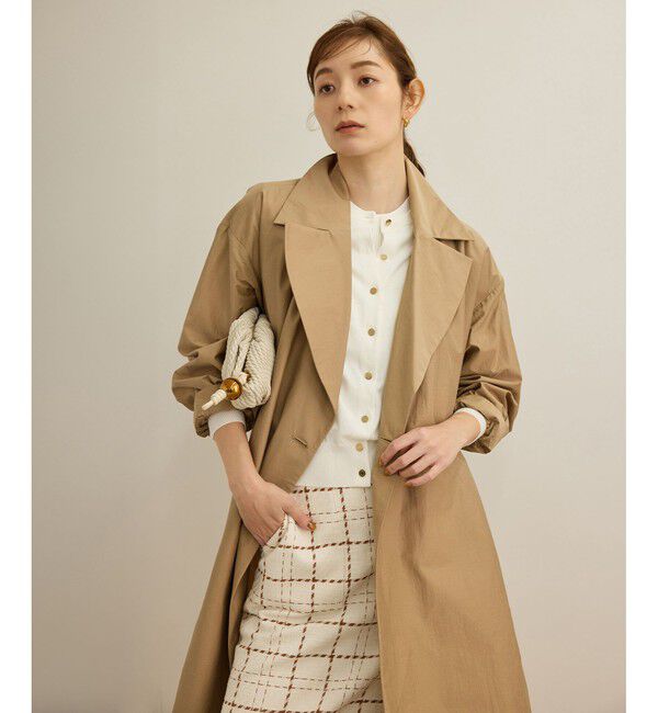 ROPE「【軽量】コットンポプリン スプリングコート」|トレンチコート|