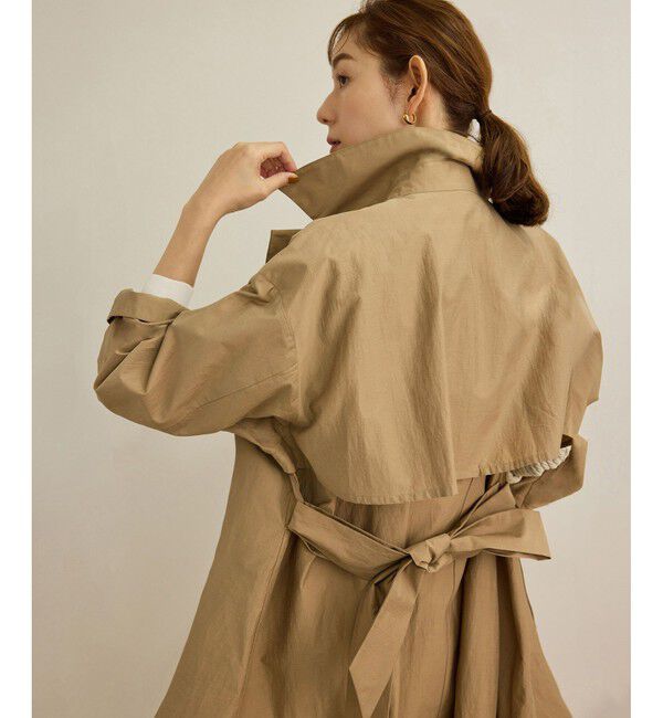 ROPE「【軽量】コットンポプリン スプリングコート」|トレンチコート|