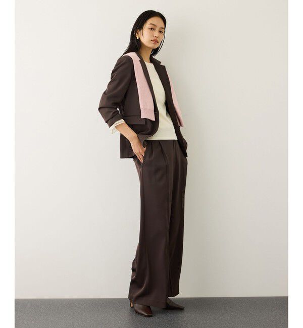 ROPE「イージータックワイドパンツ/セットアップ対応・イージーケア」|チノ|