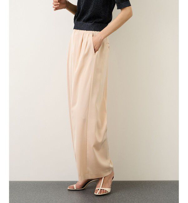 ROPE「イージータックワイドパンツ/セットアップ対応・イージーケア」|チノ|