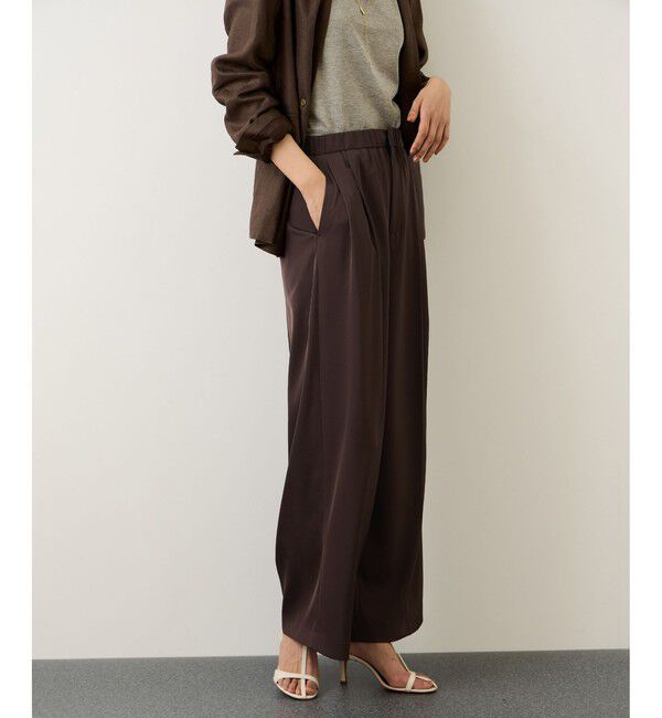 ROPE「イージータックワイドパンツ/セットアップ対応・イージーケア」|チノ|