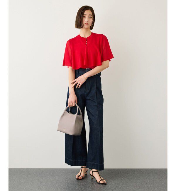 ROPE「2WAYキューブボックスレザーハンドバッグ」|ハンドバッグ|