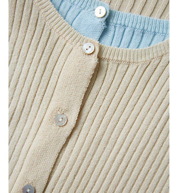 VIS「【WEB限定】フェイクレイヤードカーディガン(マルチWAY)」|カーディガン|