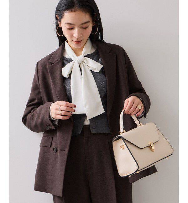 VIS「【美easy】ウーリッシュダブルブレストテーラードジャケット【セットアップ対応/洗える】」|テーラードジャケット|