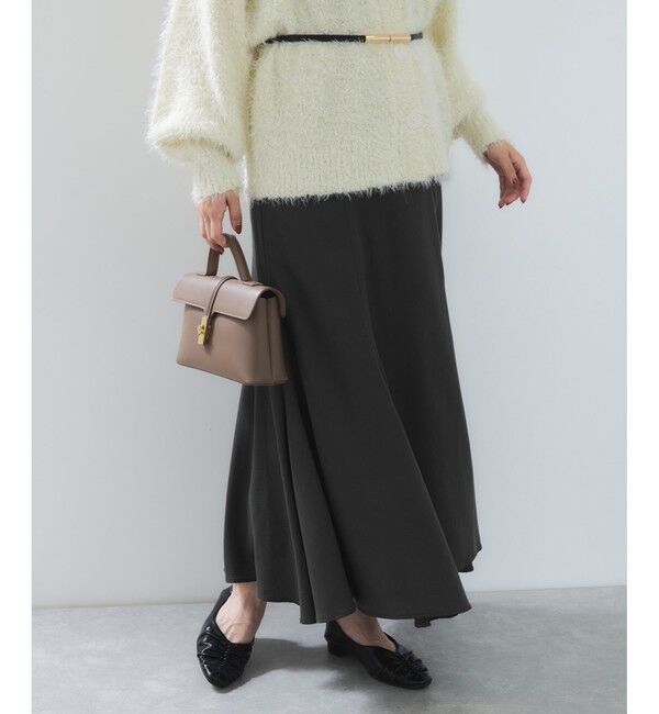 VIS「フィブリルサテン＆レースアソートマーメイドスカート」|スカート|