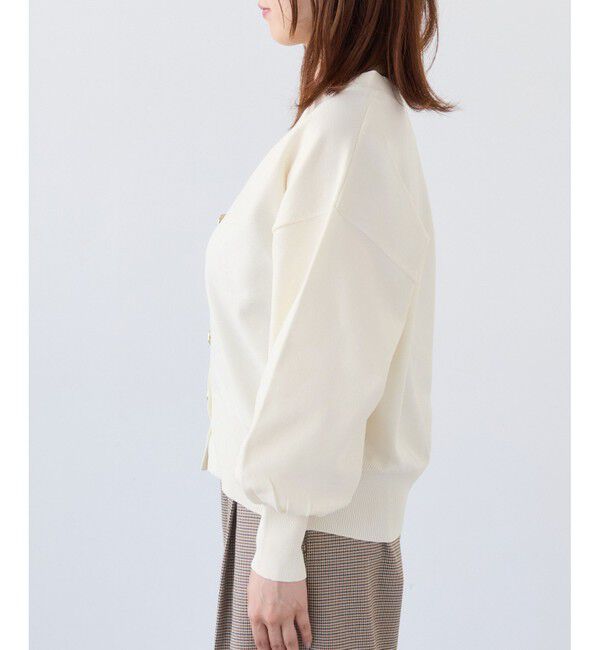 VIS「【WEB限定】メタル釦オーバーサイズカーディガン」|カーディガン|