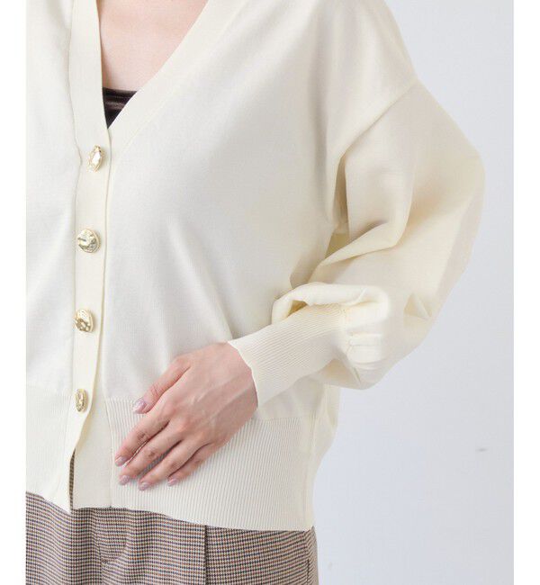 VIS「【WEB限定】メタル釦オーバーサイズカーディガン」|カーディガン|