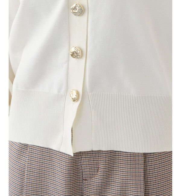 VIS「【WEB限定】メタル釦オーバーサイズカーディガン」|カーディガン|