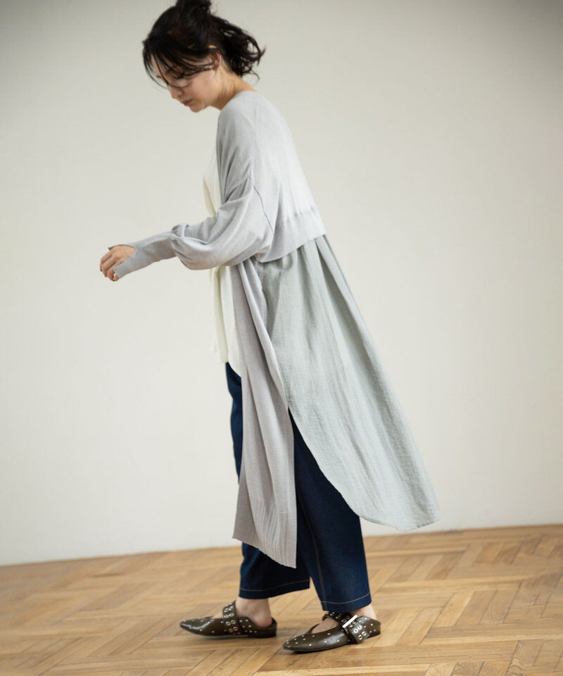  「切替ニットカーディガン」|ニット・セーター|