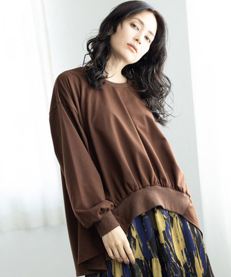  「ギャザープルオーバー」|Tシャツ・カットソー|BROWN