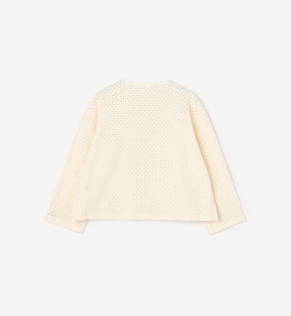  「INDIA INDUSTRY | ラティスレース シャツカーディガン WOMEN」|カーディガン|