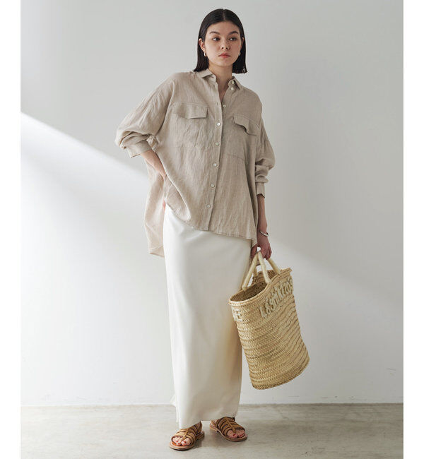  「ジャージーIラインロングスカート」|スカート|