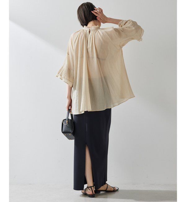  「ジャージーIラインロングスカート」|スカート|