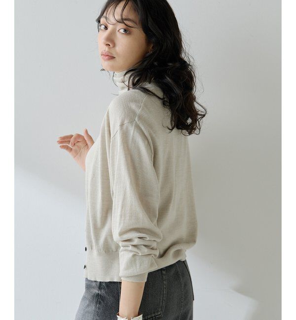  「16G Vネックカーディガン」|ニット・セーター|