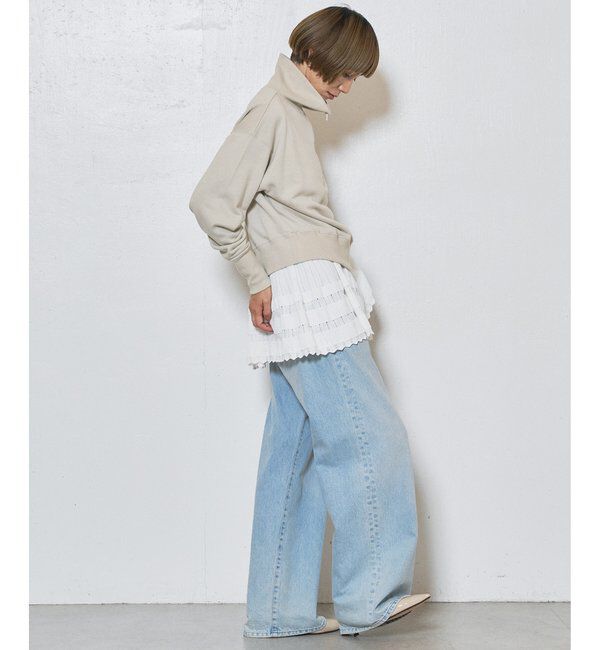  「ハーフジップロゴ裏毛プルオーバー」|Tシャツ・カットソー|