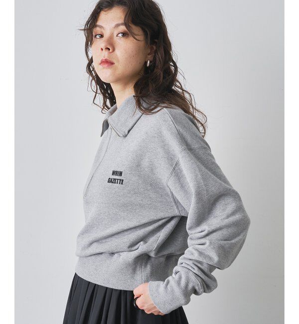  「ハーフジップロゴ裏毛プルオーバー」|Tシャツ・カットソー|