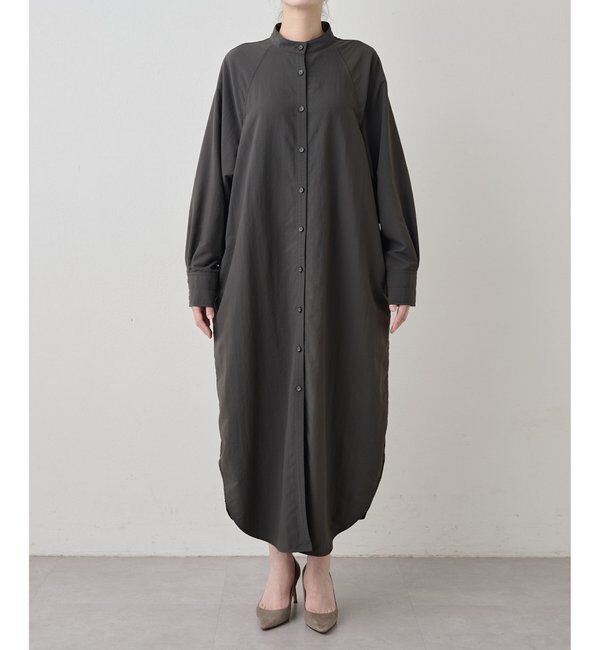  「ナイロンシャツドレス」|ワンピース|