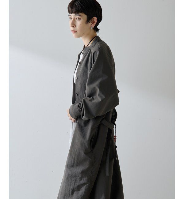  「ナイロンシャツドレス」|ワンピース|