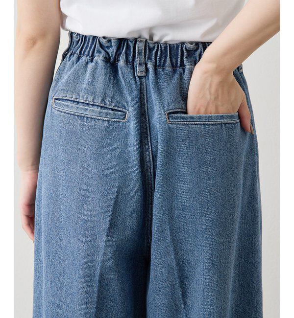  「ワイドデニムイージーパンツ」|デニム|