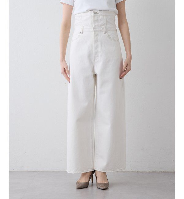  「ハイウエストデニムパンツ」|デニム|