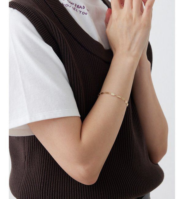 THE PAUSE「【THE PAUSE】オーバルチェーンブレスレット」|リング|ゴールド