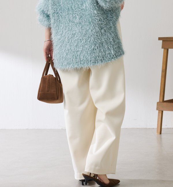 「裏起毛ボンディングイージーパンツ」|チノ|