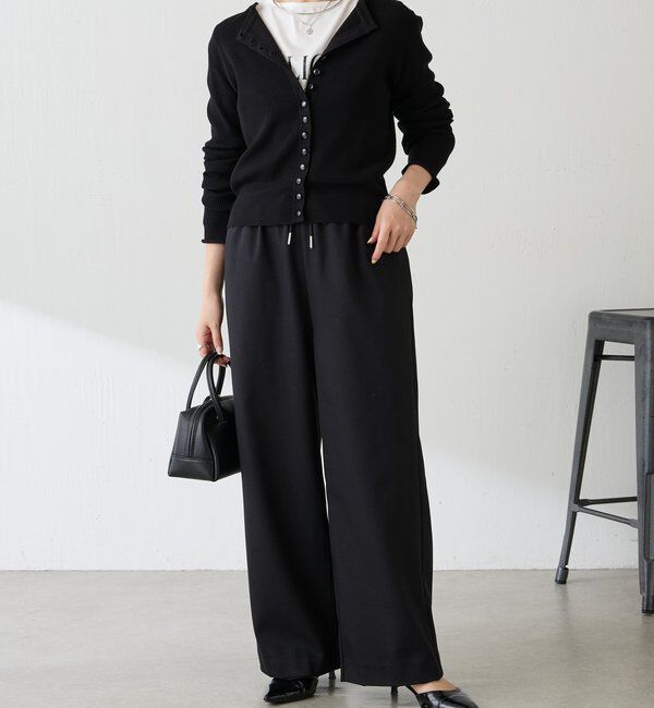  「裏起毛ボンディングイージーパンツ」|チノ|