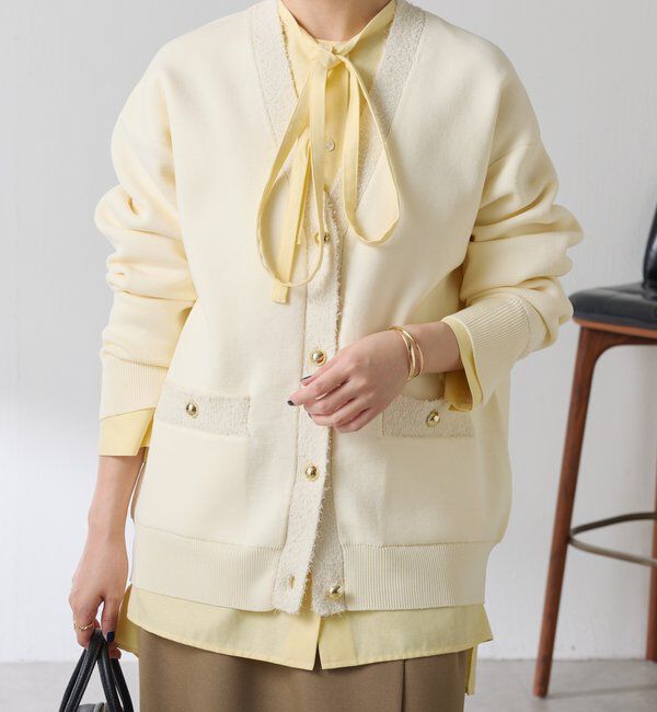  「ハーフミラノニットカーディガン」|ニット・セーター|