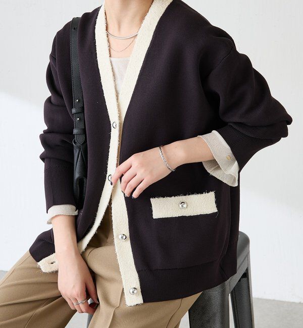  「ハーフミラノニットカーディガン」|ニット・セーター|
