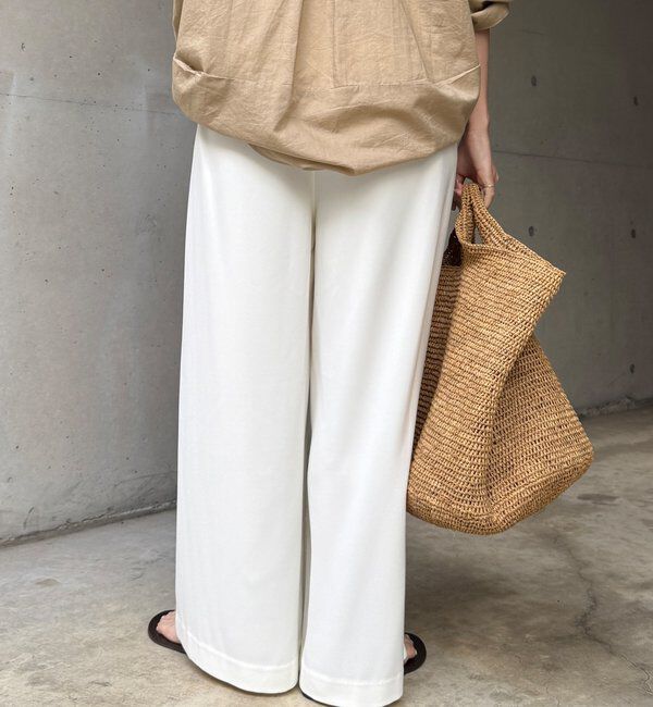  「【累計販売数3万枚突破/21色4サイズ展開！】タックワイドパンツ」|チノ|