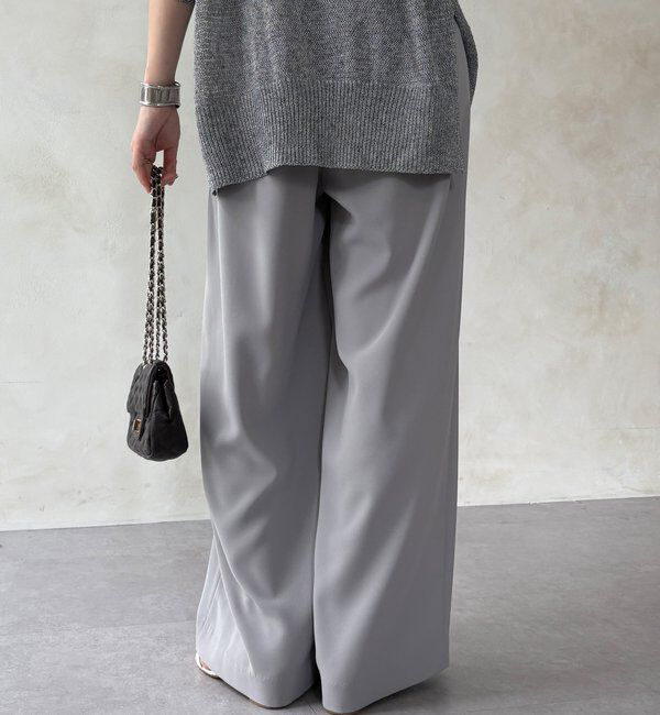  「【累計販売数3万枚突破/21色4サイズ展開！】タックワイドパンツ」|チノ|