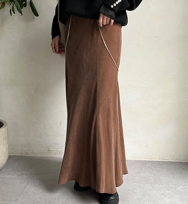  「キュプラ混フレアスカート」|スカート|