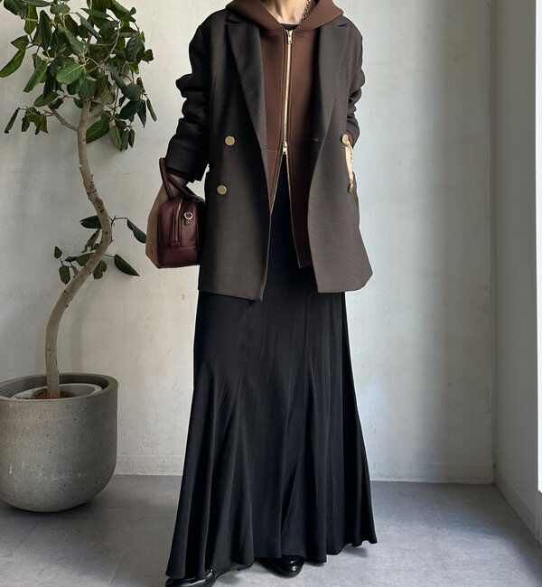  「キュプラ混フレアスカート」|スカート|