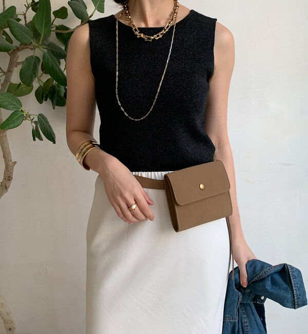  「前後2WAYラメニットタンク」|ニット・セーター|