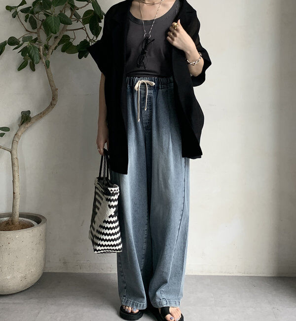  「ラメステッチキャミタンク」|Tシャツ・カットソー|