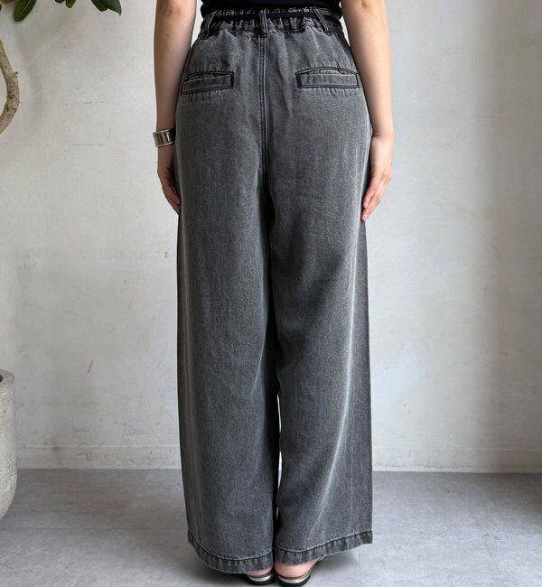  「リヨセルデニムワイドパンツ」|デニム|