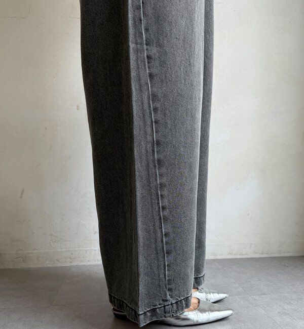  「リヨセルデニムワイドパンツ」|デニム|