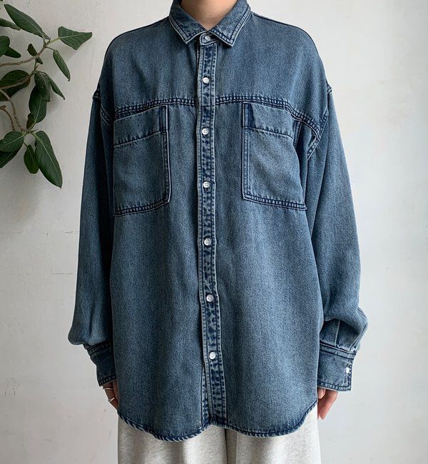  「リヨセルデニムポケットシャツ」|シャツ・ブラウス|