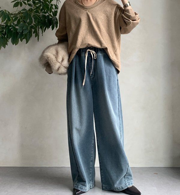  「【新色追加/インフルエンサーSAKURA企画】ラメスウェットタンクセット」|Tシャツ・カットソー|