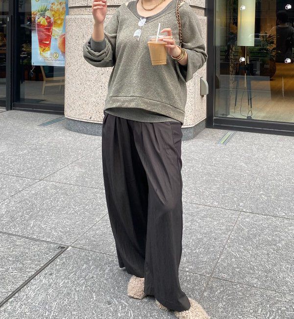  「【新色追加/インフルエンサーSAKURA企画】ラメスウェットタンクセット」|Tシャツ・カットソー|